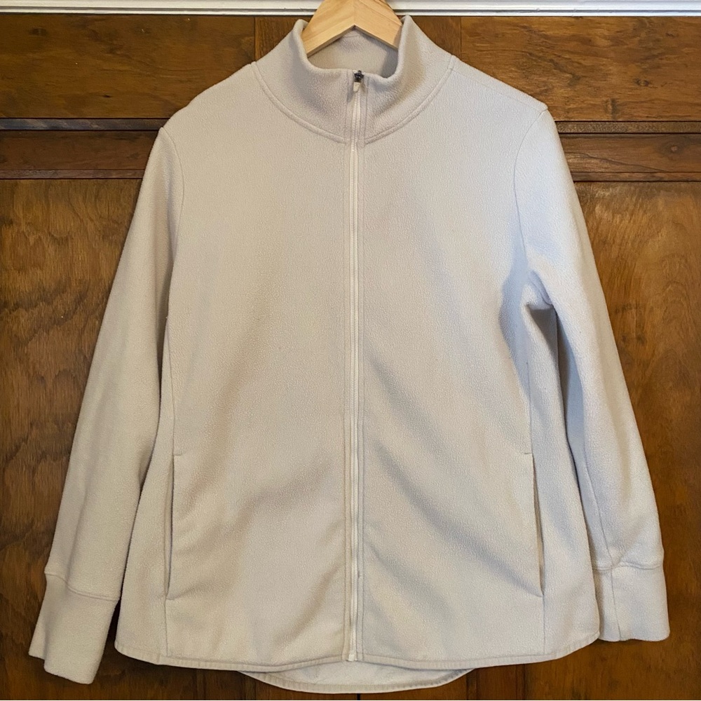Old Navy Cream Full-Zip Sweatshirt